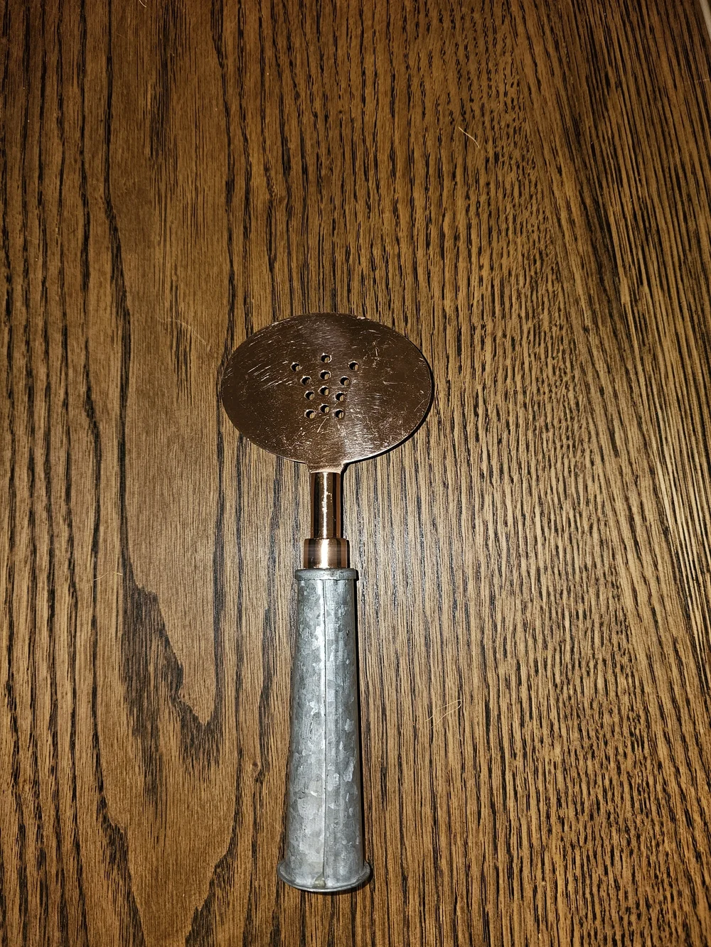 Copper Spring Hawthorne Cocktail Strainer with Galvanized Handle